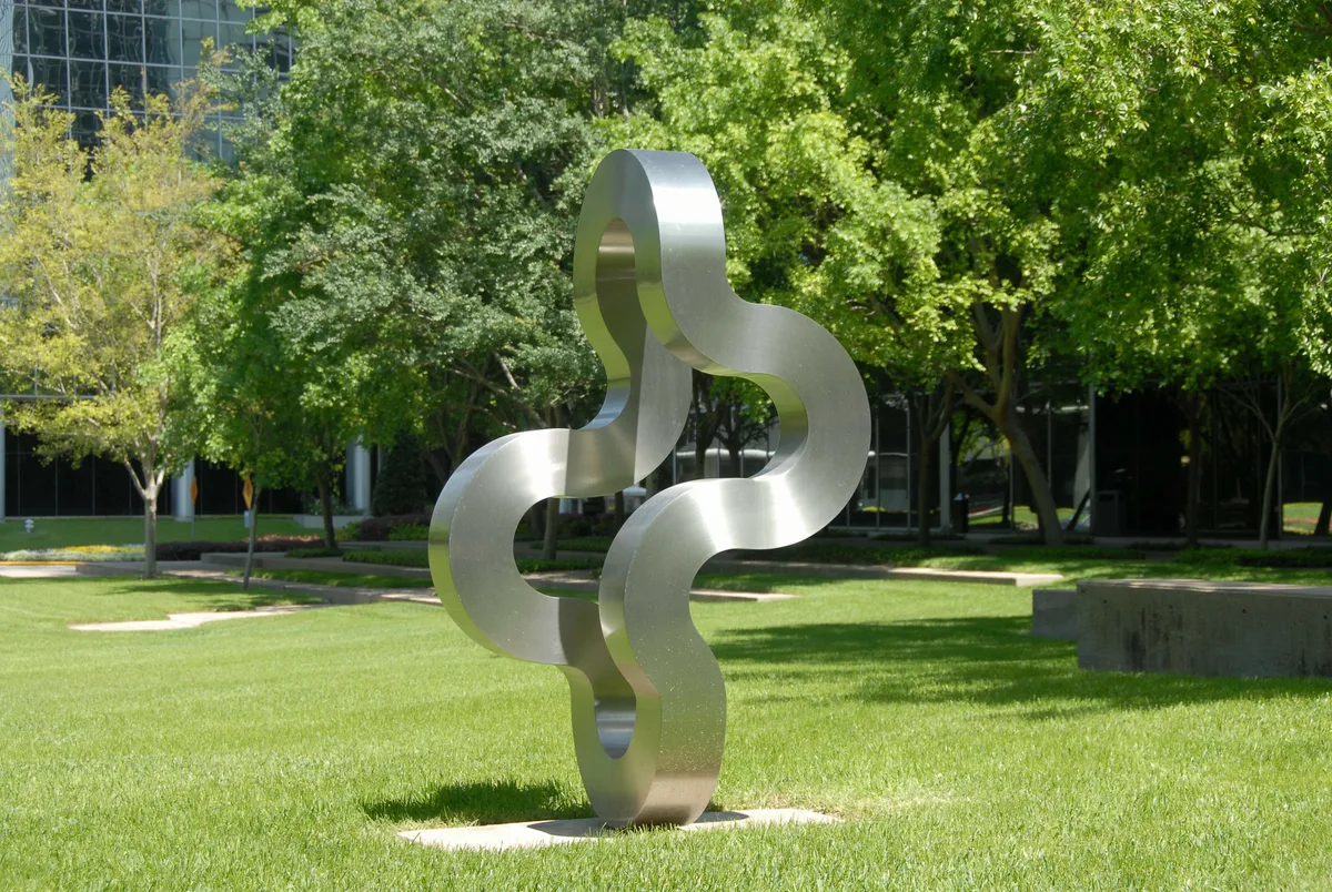 Large-scale metal art installation